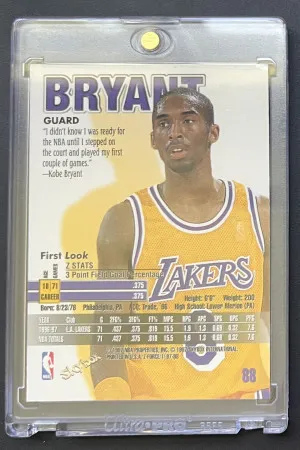 1997 Skybox Kobe Bryant Z Force #88 *2nd Year* back