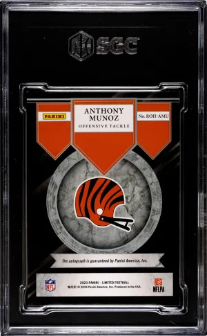 2023 Panini Limited Anthony Munoz #ROH-AMU On Card SGC 9 Cincinnati Bengals back