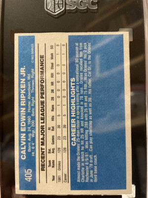 Cal Ripken jr back