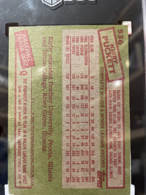 Kirby Puckett back