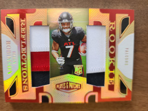 2023 Panini Plates & Patches Bijan Robinson RPA 51/55 front