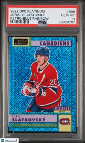 2022 O-Pee-Chee Platinum Retro Juraj Slafkovsky #R99 PSA 10 front