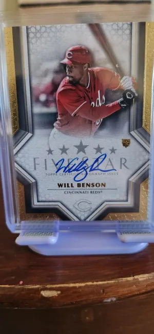 2023 topps five star will benson rookie autograph front