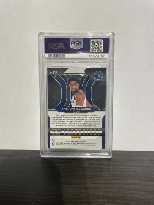 Anthony Edwards Prizm RC PSA 9 back