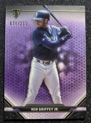 2021 Topps Triple Threads Ken Griffey Jr. Amethyst Purple 78/299 front