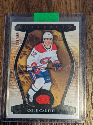 Cole Caufield ruby /499 artifacts 2023-24 front