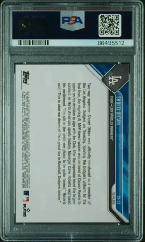 Shohei Ohtani 2023 Topps Now OffSeason #OS-23 Angels Dodgers Signing back