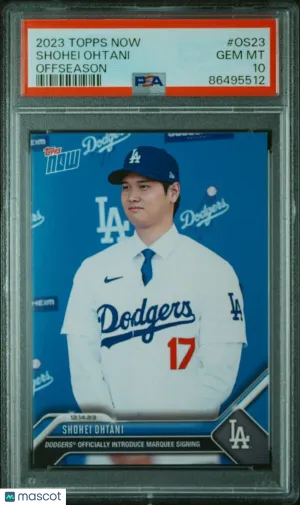 Shohei Ohtani 2023 Topps Now OffSeason #OS-23 Angels Dodgers Signing front