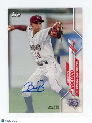 2020 Topps Pro Debut BRAYAN ROCCHIO Rookie RC AUTO AUTOGRAPH Cleveland Guardians front