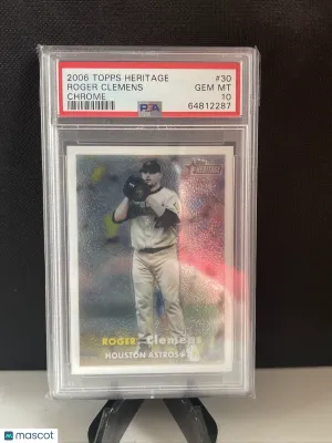 Roger Clemens 2006 Topps Heritage Chrome #30 /1957 PSA 10 front