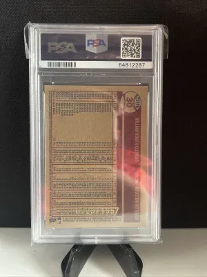 Roger Clemens 2006 Topps Heritage Chrome #30 /1957 PSA 10 back