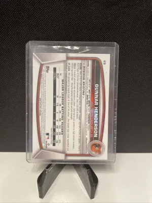 Gunnar Henderson 2023 Bowman #65 RC back