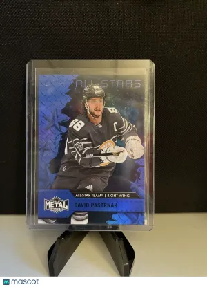 David Pastrnak 2020 Metal Universe #158 Blue Spectrum front