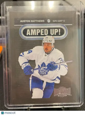 2021 Skybox Metal Universe Auston Matthews Amped Up! #AU-20 front