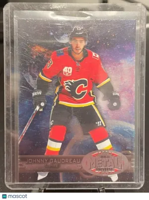2020 Skybox Metal Universe Johnny Gaudreau 97-98 Retro #R-27 front