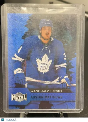 2020 Skybox Metal Universe Auston Matthews Blue Spectrum #34 front