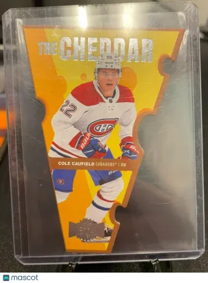 2021 Skybox Metal Universe Cole Caufield The Cheddar #TC-4 front