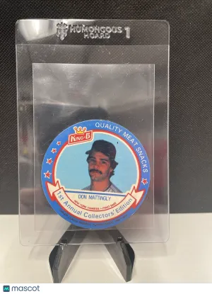 Don Mattingly 1988 King B Baseball Disc #15 front
