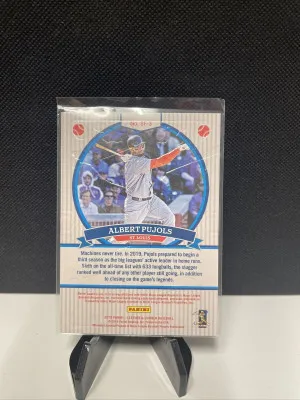 Albert Pujols 2019 Panini Leather and Lumber Slugfest #SF-3 back