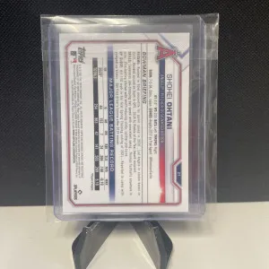 Shohei Ohtani 2021 Bowman Chrome #27 back