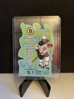 David Pastrnak 2021 Metal Universe Big Man on Ice #BM-28 back
