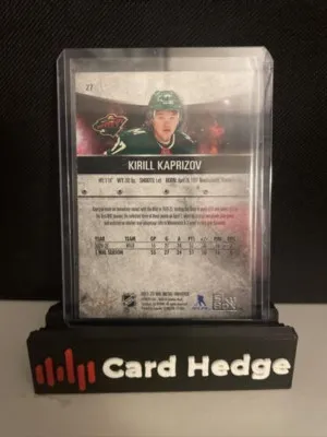 2021 Skybox Metal Universe Hockey Kirill Kaprizov #27 back