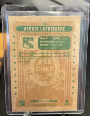 2021-22 O-Pee-Chee Alexis Lafreniere #30 back