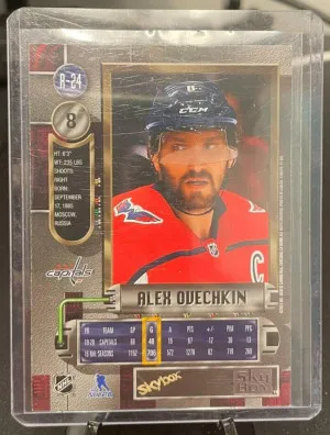 2020-21 Skybox Metal Universe Alexander Ovechkin #R-24 back
