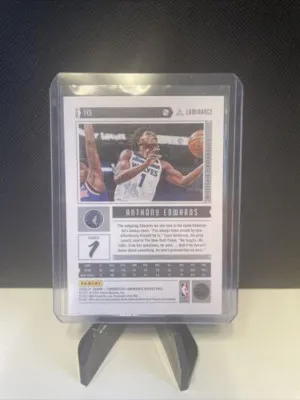 2020 Panini Chronicles Anthony Edwards #143 back