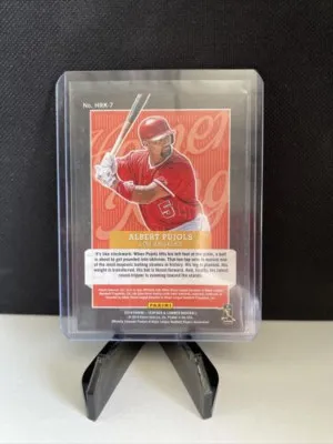 2019 Panini Leather & Lumber Albert Pujols #HRK-7 back