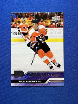 2023-24 Upper Deck Series 1 Tyson Foerster Young Guns RC #225 front