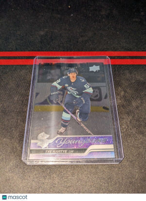 2023-24 Tye Kartye Upper Deck Series 2 Young Guns Clear Cut #465 front