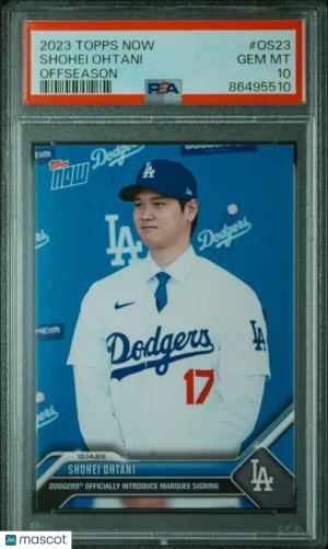 Shohei Ohtani 2023 Topps Now OffSeason #OS-23 Angels Dodgers Signing front