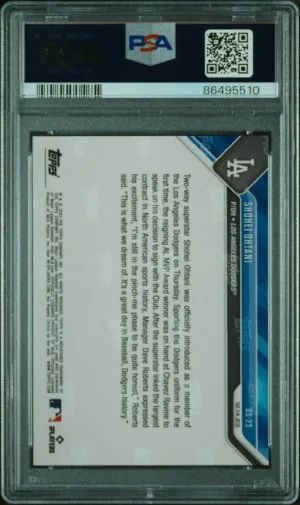 Shohei Ohtani 2023 Topps Now OffSeason #OS-23 Angels Dodgers Signing back