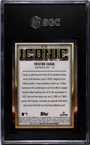 2023 Bowman Chrome Mega Box - Triston Casas Iconic RC Green /99 back