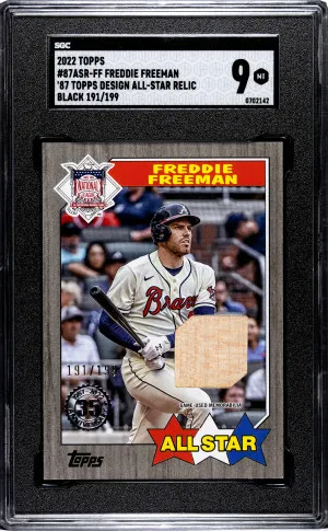Topps 2022 Freddie Freeman #ASR87-FF Relic /199 front