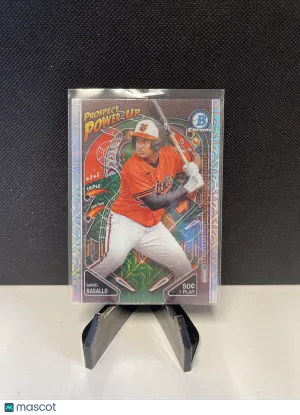 Samuel Basallo 2024 Bowman Mega Box Chrome Prospect Power-Up #PP-8 Mojo front