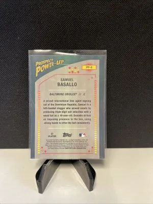 Samuel Basallo 2024 Bowman Mega Box Chrome Prospect Power-Up #PP-8 Mojo back