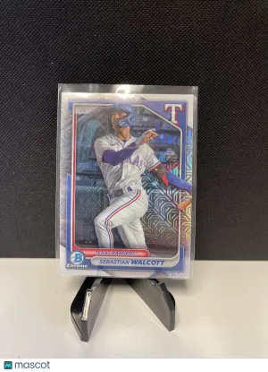 Sebastian Walcott 2024 Bowman Mega Box Chrome #BCP-81 Mojo Refractor front