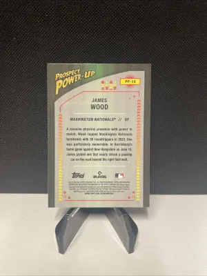 James Wood 2024 Bowman Chrome Prospect Power-Up #PP-14 back