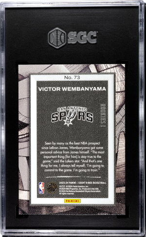 2023-2024 Court Kings Victor Wembanyama SGC 10 back