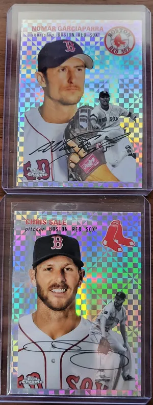 Nomar Garciaparra + Chris Sale - 2023 Topps Chrome Platinum Xfractors front