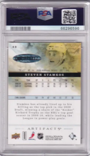 2010-2011 ARTIFACTS - STEVEN STAMKOS - Buyback Autograph /25 back