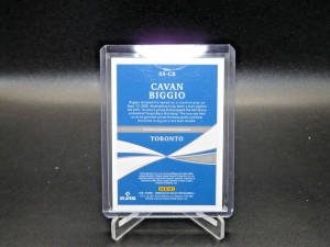 Cavan Biggio #SS-CB AUTO /99 2021 Panini Immaculate Shadowbox Toronto Blue Jays back