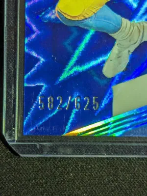 Justin Herbert 2023 Panini Donruss Elite #61 Status Blue Shimmer /625 back