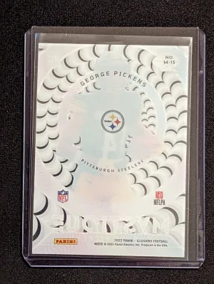 GEORGE PICKENS Mystique Rookie Insert - 2022 Panini Illusions #M-15 - Steelers back