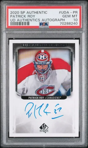 2020-2021 SP Authentic - PATRICK ROY - UD Authentics Autograph front
