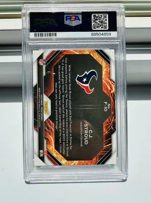 2023 Panini Prizm C.J. Stroud Fireworks RC back