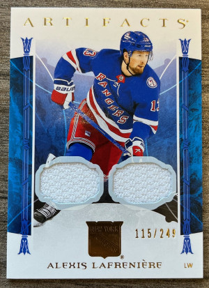 2022-2023 ARTIFACTS - ALEXIS LAFRENIERE - Dual Jersey /249 front