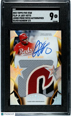 2023 Topps Five Star Joey Votto #FSJP-JV SGC 9 front